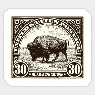 American Buffalo Stamp Sticker
